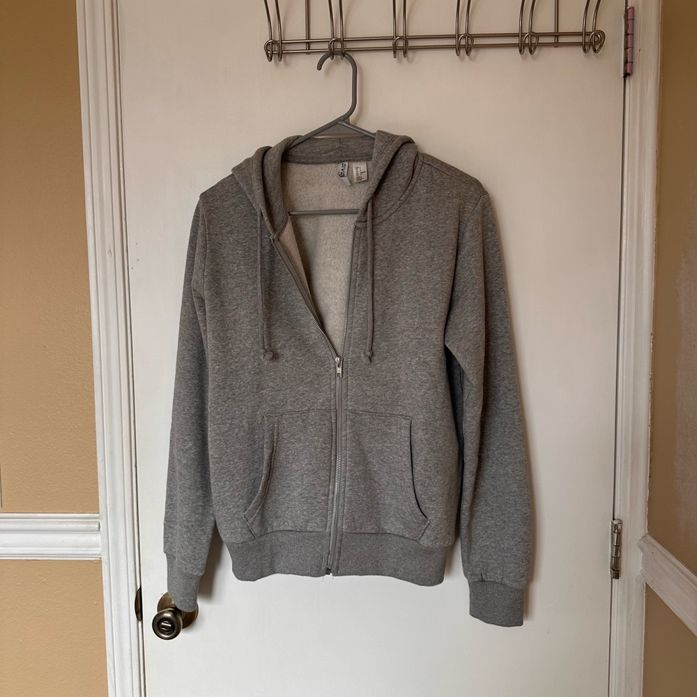 H&M Gray Zip-Up Hoodie